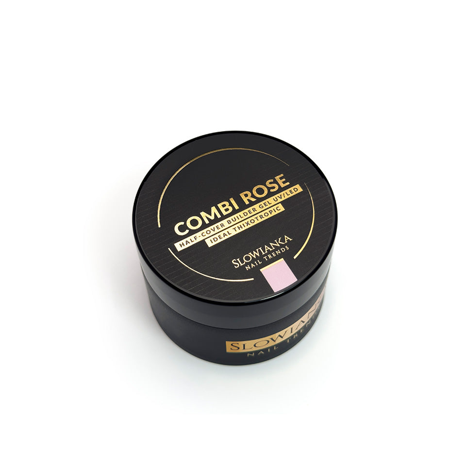 Construction gel COMBI ROSE HALF-COVER - ideal tixotropic 50g
