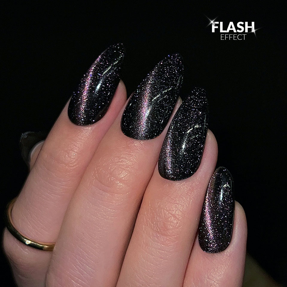 Top Coat No Wipe Flash Cat Eye Violet 10g