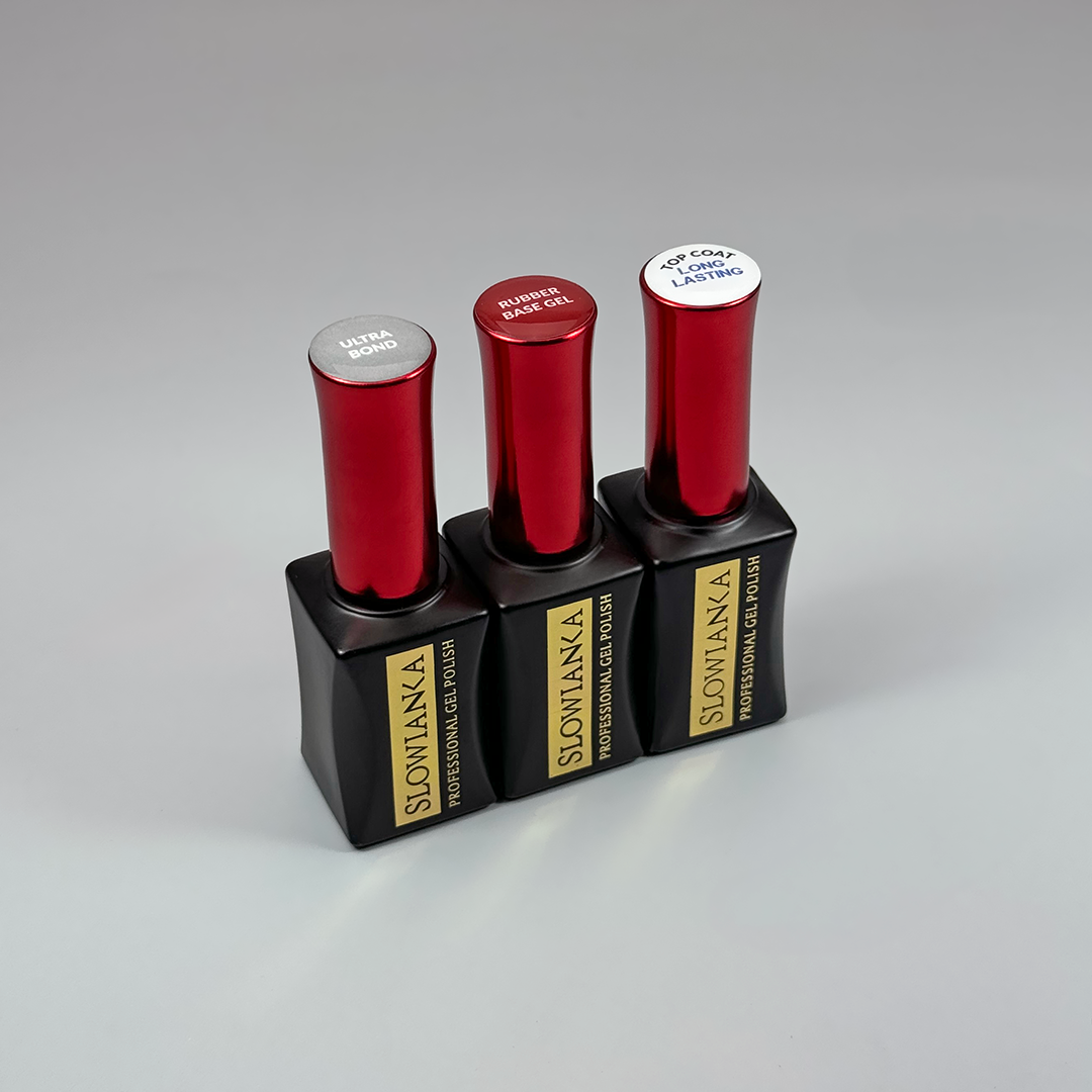 Комплект Rubber Base Gel + Top Long Lasting + Ultra Bond
