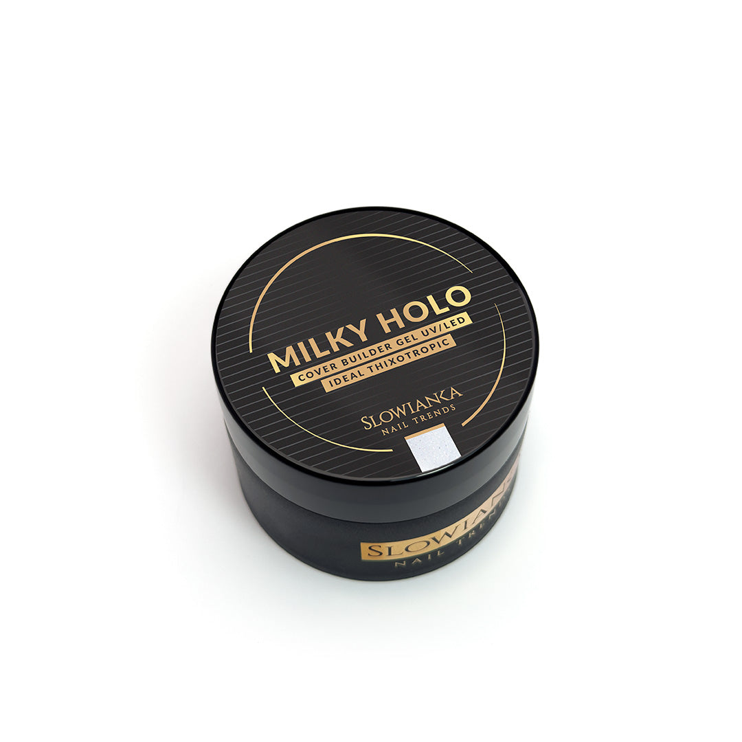 Construction gel MILKY HOLO COVER - ideal tixotropic 50g