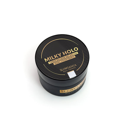 Construction gel MILKY HOLO COVER - ideal tixotropic 50g