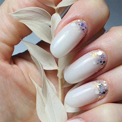 MILKY MASCARPONE HALF COVER building gel - non-leveling 15g