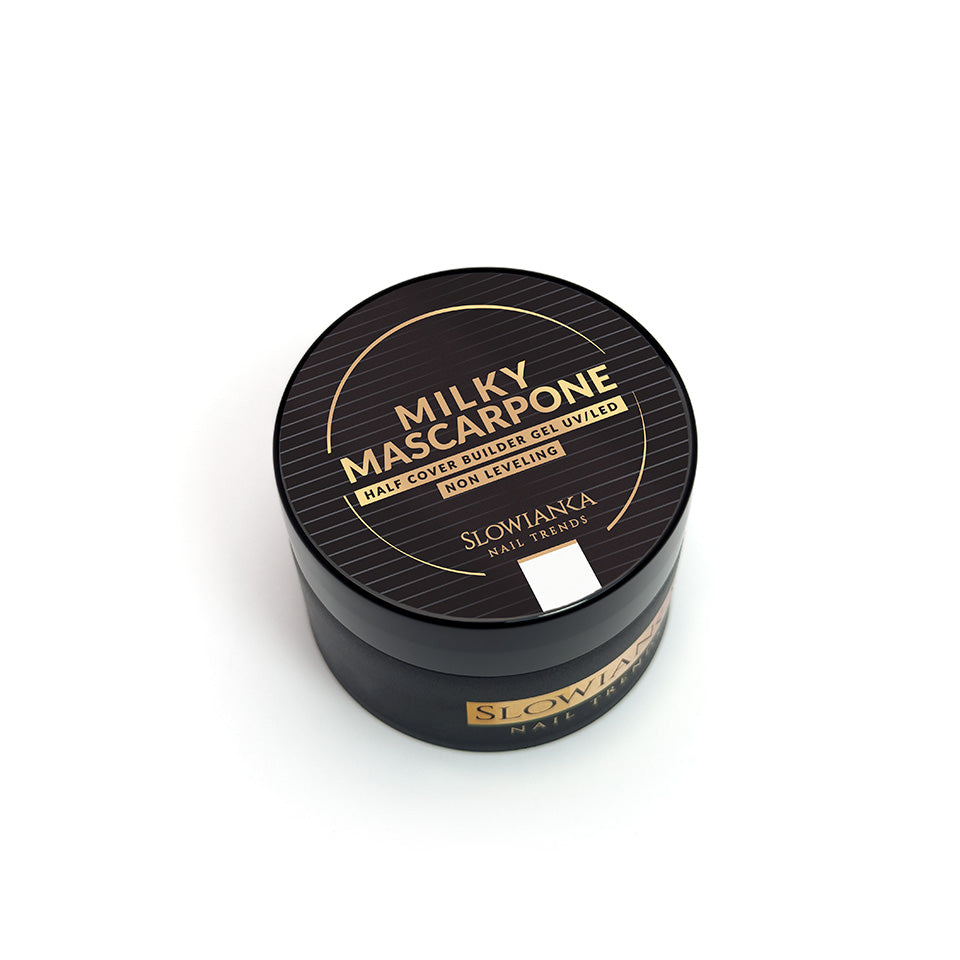 MILKY MASCARPONE HALF COVER building gel - non-leveling 15g
