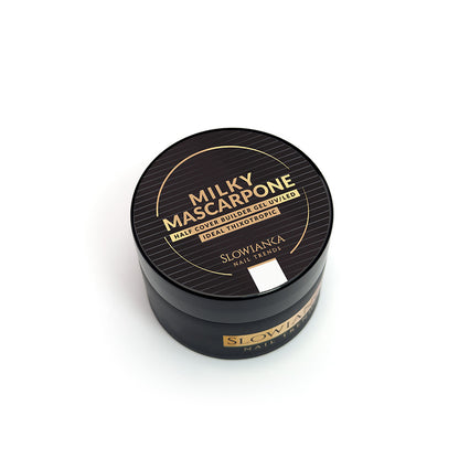 Construction gel MILKY MASCARPONE HALF COVER - ideal tixotropic 15g