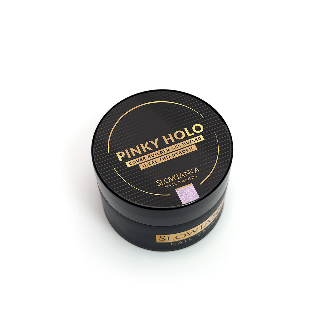 Construction gel PINKY HOLO COVER - ideal tixotropic 15g