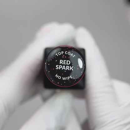 Top Coat No Wipe Red Spark