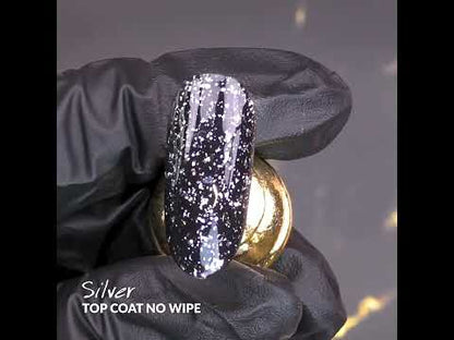 Top Coat No Wipe Silver 10g