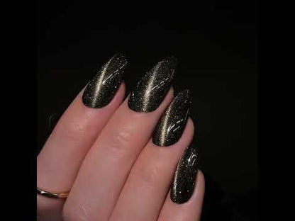 Top Coat No Wipe Flash Cat Eye Gold 10g