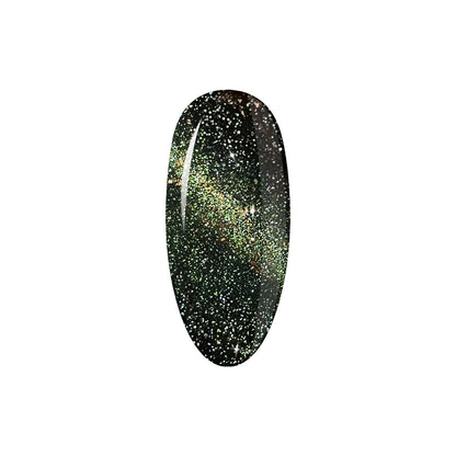 Top Coat No Wipe Flash Cat Eye Green 10g